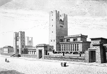 1887年のエルサレムのソロモン神殿の再建